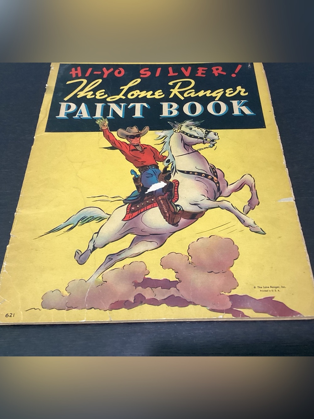Vtg. HI-YO SILVER! The Lone Ranger 1938 Paint Book by Whitman Publishing Co. USA